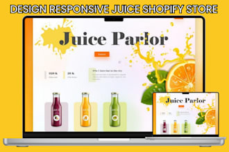 design juice shopify store soft drink dropshipping store fruit juice website