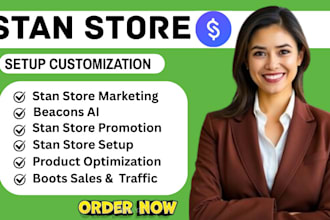 do stan store setup, beacons ai store setup, stan store marketing and promotion