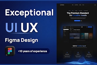 design an exceptional UI UX website design in figma