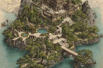 make your fantasy map illustration arts
