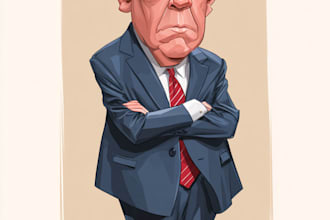 make a political and editorial cartoon
