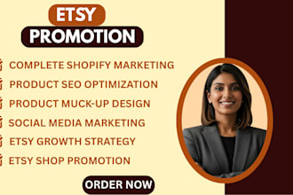 boost etsy store promotion, shopify sales, shopify marketing, ecomerce marketing