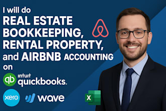do real estate bookkeeping, rental property, and airbnb accounting on quickbooks