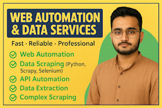 python web scraping, selenium browser automation, data scraping