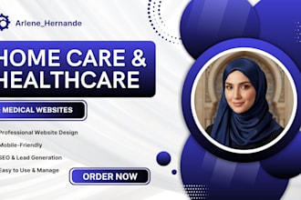 design home care, healthcare, and medical website