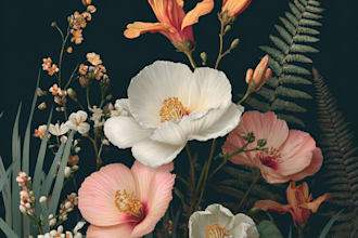 create a botanical illustration