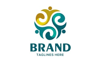 design a modern and professional circle logo for your brand