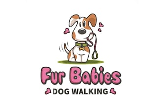 design innovative dog walking business logo