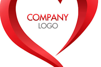 design a creative and unique heart logo for your brand