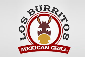 deign traditional super mexican grill logo