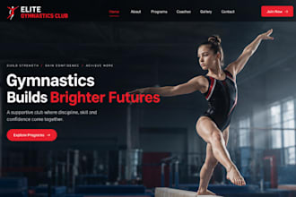build squarespace gymnastics club website  acrobatic diving pool site swim club