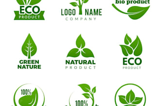design a creative and professional leaf logo for your brand