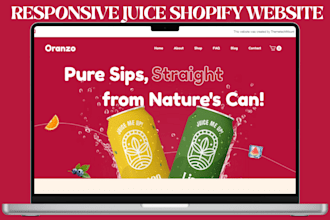 design minimalist juice shopify store fruit beverages store fruit juice website