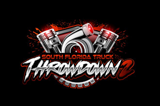 create high quality and beautiful turbo and racing logo design