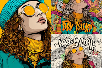 create a doodle illustration