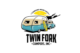 design an animated new logo for beach camper rental company