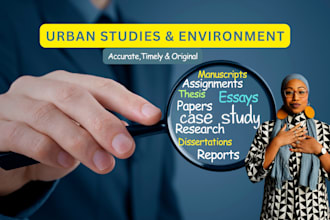 do assigned case studies on climate change, environment justice urban resilience