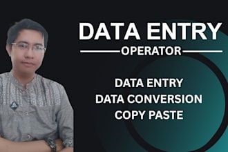 be your reliable data entry operator
