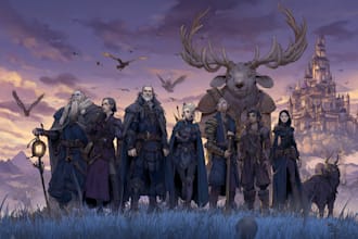 do illustration, concept art and character art, dnd
