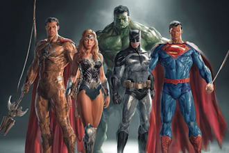 do superhero or villain character designe