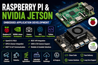 develop raspberry pi and nvidia jetson embedded applications
