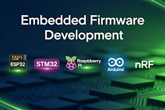develop firmware for raspberry pi, esp32, and stm32