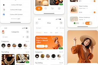 create mobile app UI UX, web UI UX design in figma