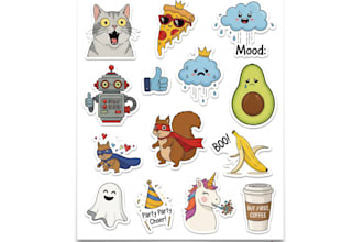 create cute kawaii custom sticker designs