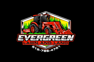 create high quality and beautiful tractor logo design