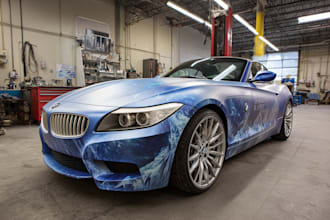 creative custom car wrap, van wrap, truck wrap, trailer wrap
