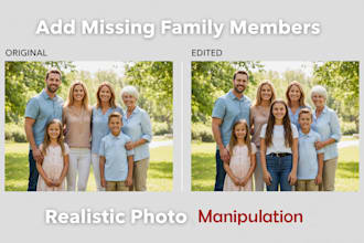 add missing family members using photoshop
