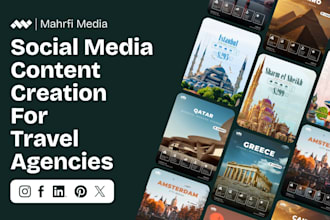 do full month social media management for your travel agency