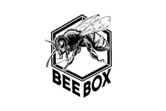 design creative beautiful bumble bee logo