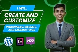 design a modern, responsive wordpress website with elementor