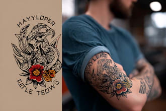 professionally design your sleeve tattoo
