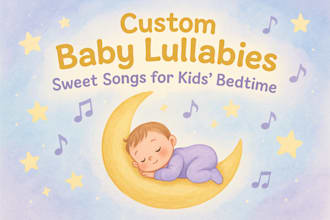 compose sing original children lullaby sweet song for bedtime baby kids sleep