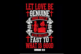 create christian, church, ministry, typography and bible verse t shirt design