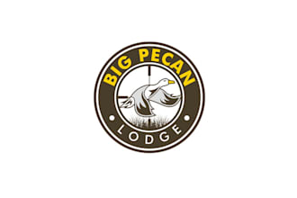 design professional duck hunting lodge logo