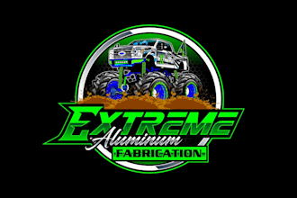 create wonderful and excellent monster truck logo design