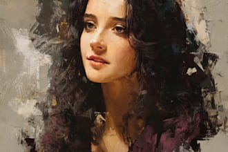 paint your digital oil painting portrait