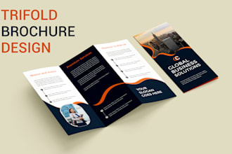 design a professional  tri fold, bifold brochure and flyer