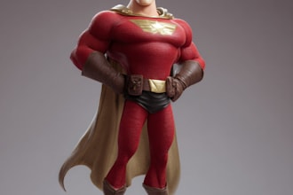 draw a unique superhero comic and cartoon character