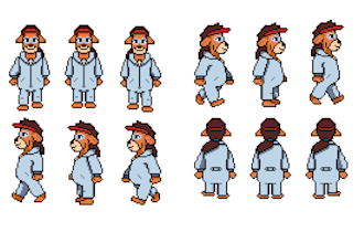 make 2d pixel animation, pixel art sprites