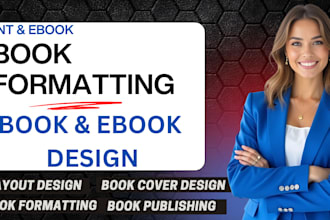 do book formatting and layout design for print and ebook