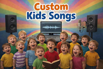 write sing and produce custom kids songs, nursery rhymes, and educational music
