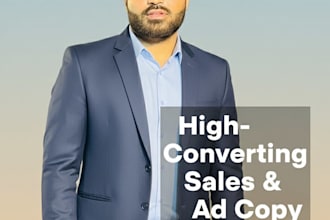 write high converting sales copy, ad copy, and website copy