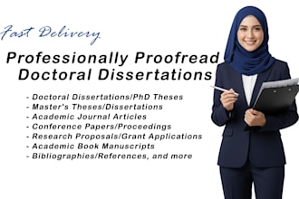 professionally proofread doctoral dissertations
