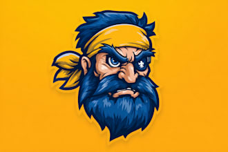 design mascot logo for business, cartoon character,