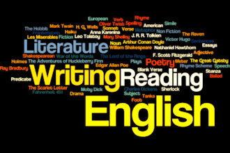 write english literature analysis, linguistics, reviews, poetry, and plays