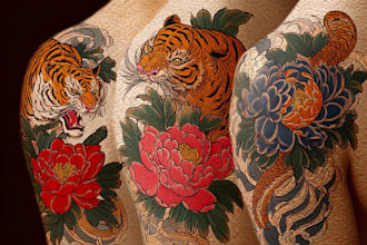 draw japanese or traditional tattoo design